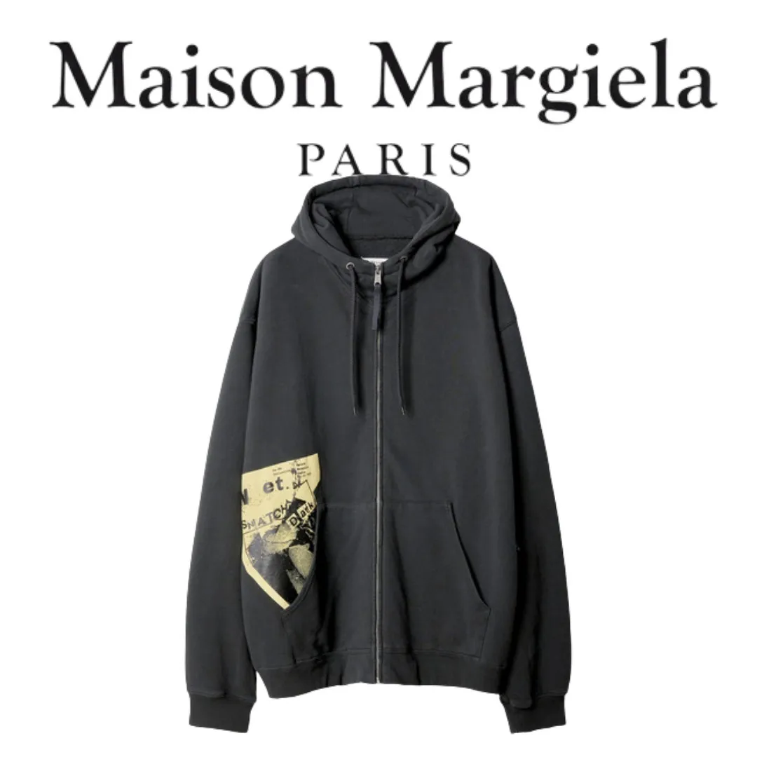 Maison Margiela  |Long Sleeves Cotton Logo Designers Hoodies