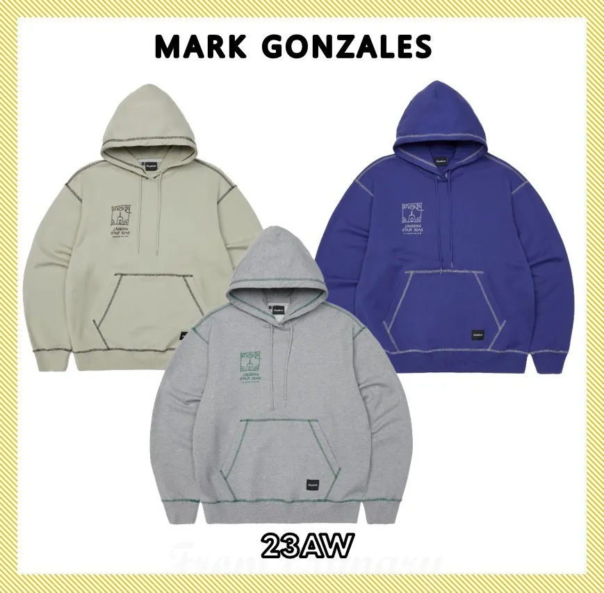 Mark Gonzales  |Unisex Street Style Logo Hoodies