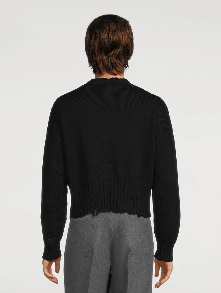 MARNI Distressed Cotton Sweater