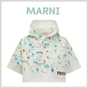 MARNI  |Flower Patterns Cotton Short Sleeves Logo