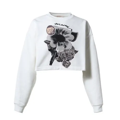 MARNI  |Street Style Long Sleeves Plain Cotton Hoodies & Sweatshirts