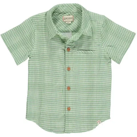 Me & Henry Newport Green Plaid Shirt