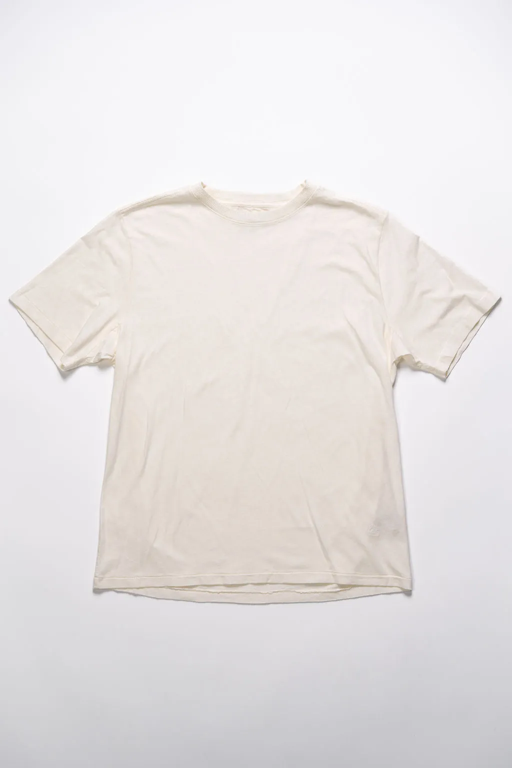 Merz b. Schwanen HPT01 Relaxed Fit T-shirt 5.4OZ Cotton-Hemp - White