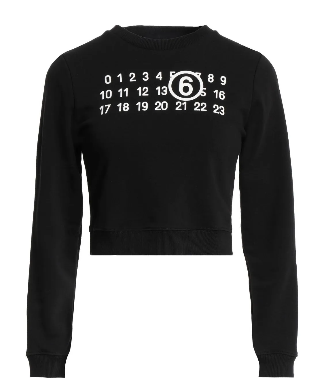 MM6 Maison Margiela  |Crew Neck Long Sleeves Cotton Logo Hoodies & Sweatshirts