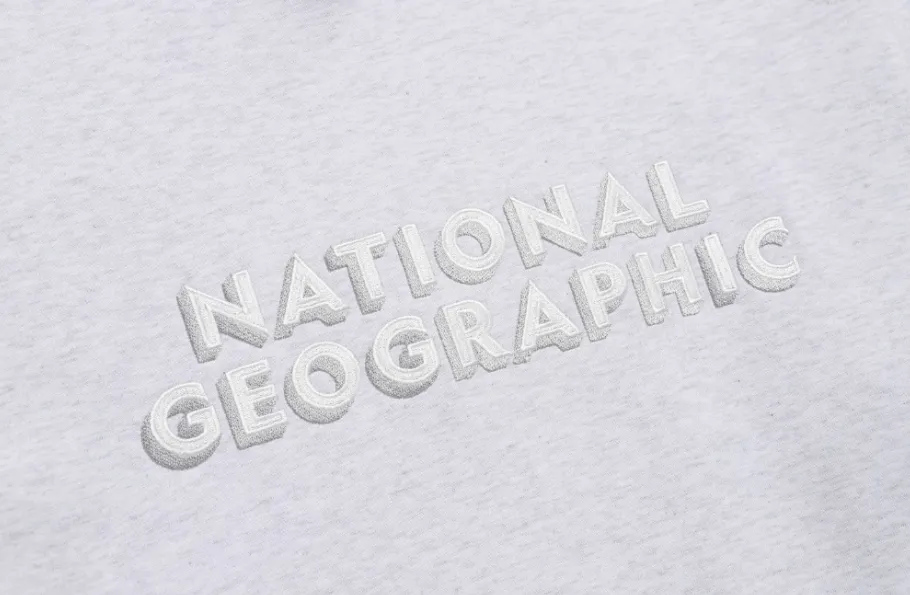 NATIONAL GEOGRAPHIC  |Unisex Street Style Logo Hoodies