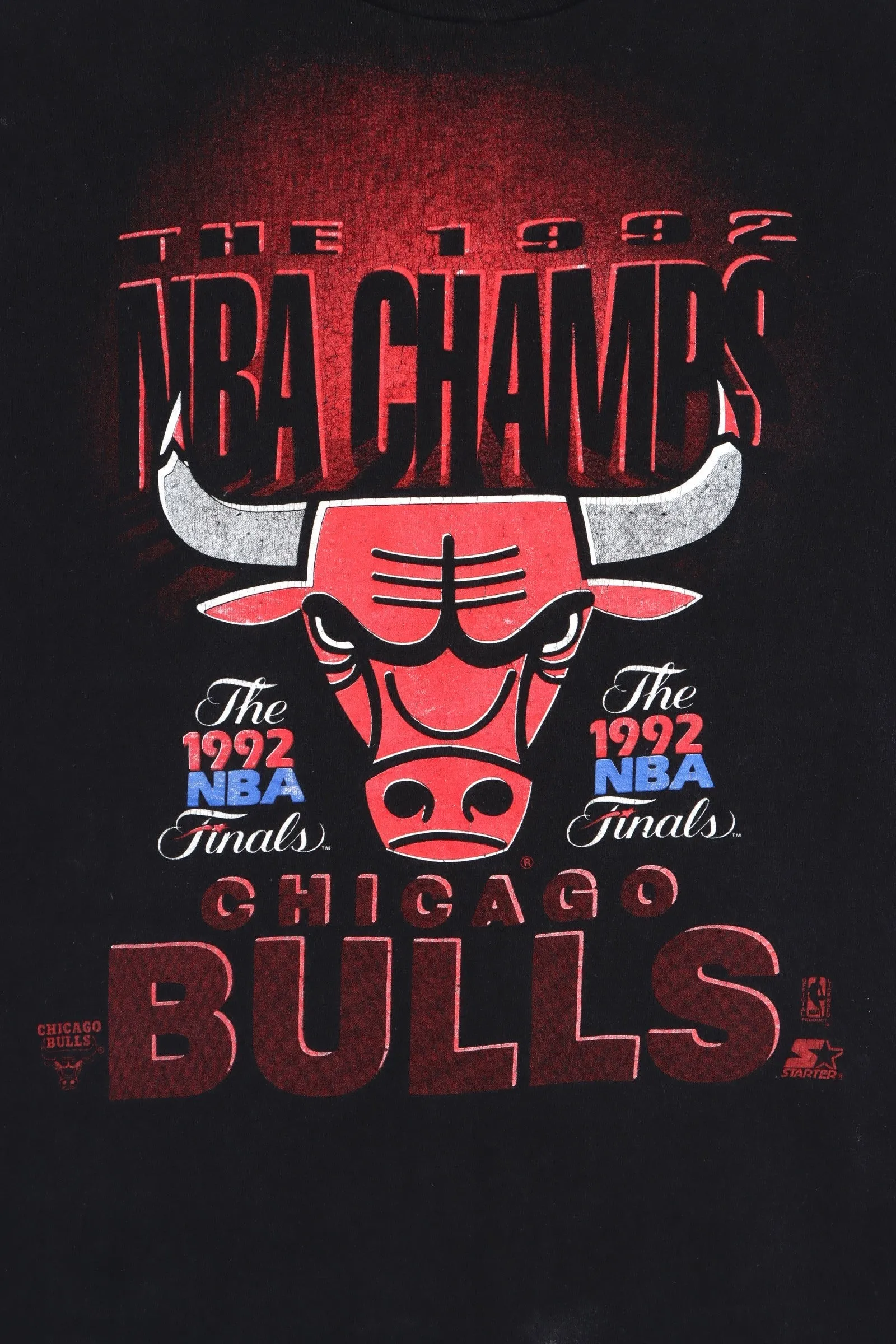 NBA Chicago Bulls 1992 Champions Single Stitch T-Shirt (M)