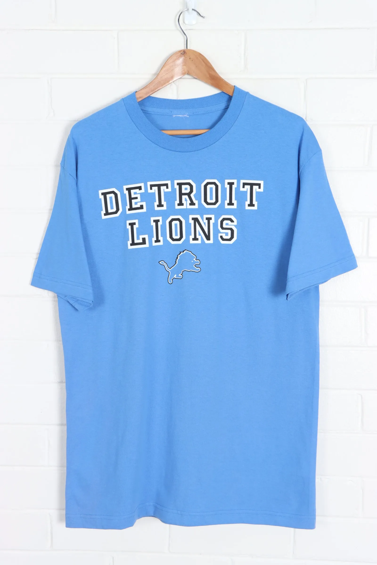 NFL Detroit Lions Logo Spell Out T-Shirt (XL)