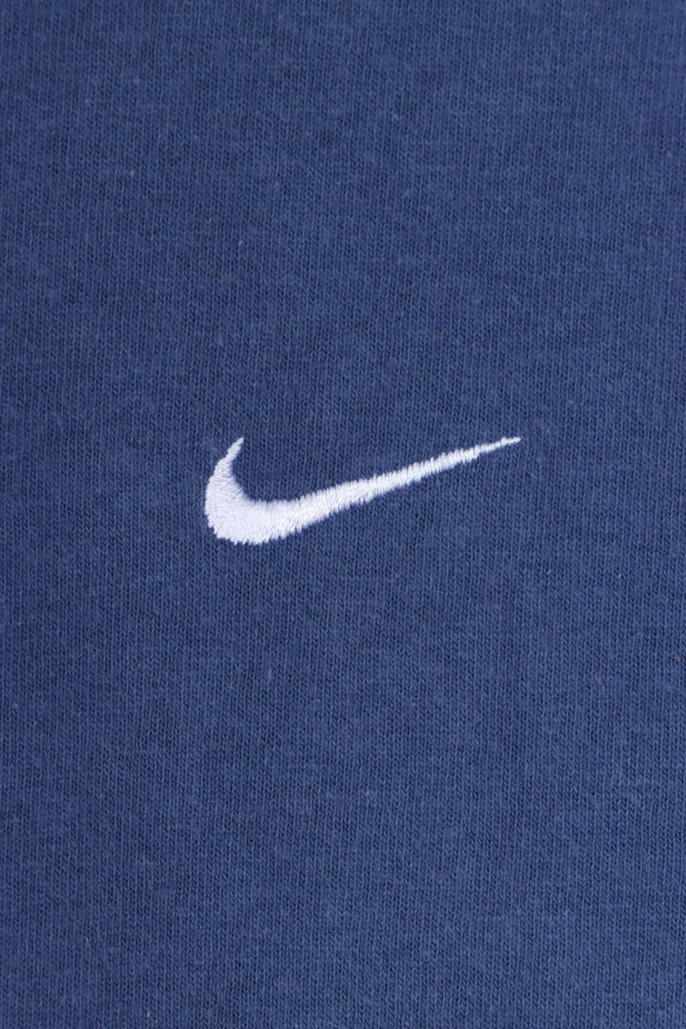 NIKE Embroidered Swoosh Logo Blue Boxy T-Shirt USA Made (L)