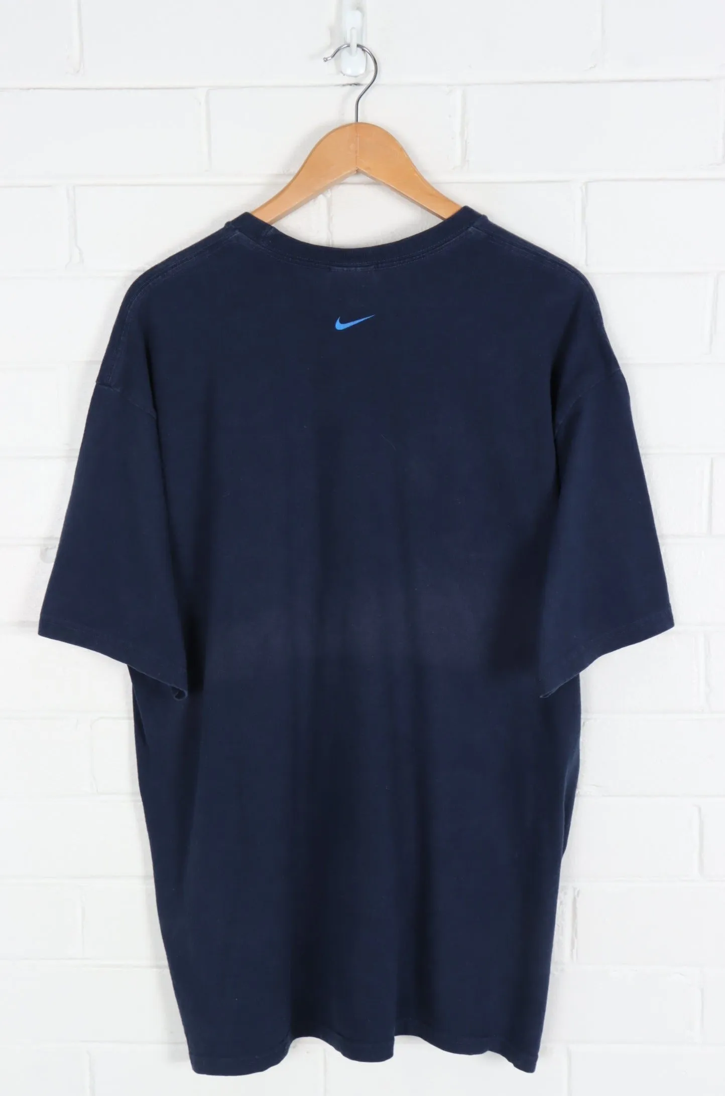 NIKE Navy & Blue Big Logo Tee (XL)