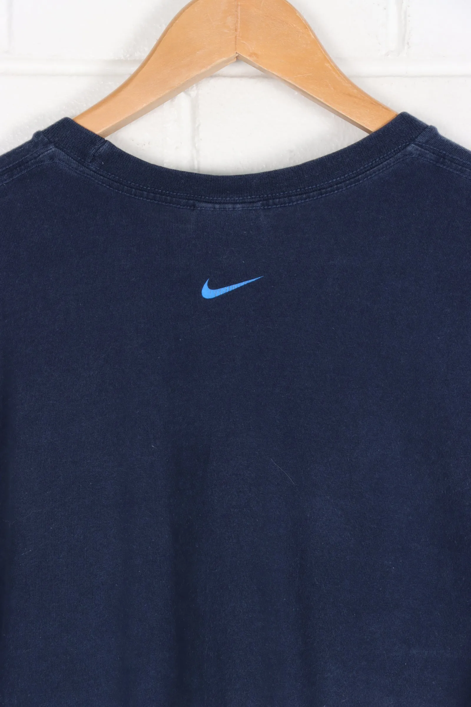 NIKE Navy & Blue Big Logo Tee (XL)