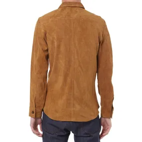 Our Legacy Suede Zip Shirt Jacket - END. ExclusiveCamel