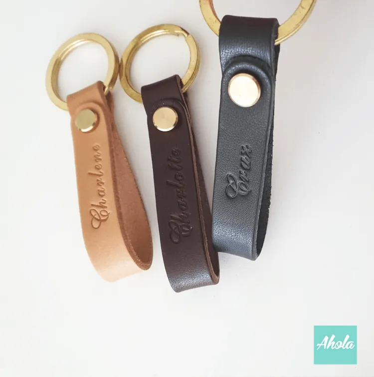 PB005 Multi function Genuine Leather Strap (Bag Strap/Key Chain/Phone Strap 袋繩/匙扣/手機帶)