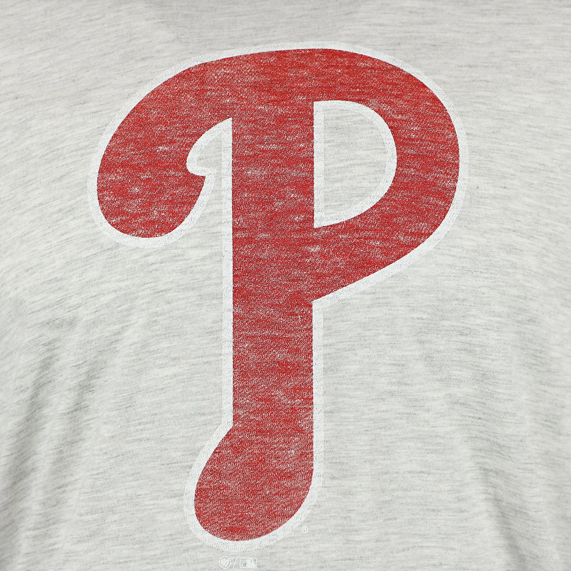 Philadelphia Phillies Distressed Current Logo Relay Grey Premium Franklin T-Shirt