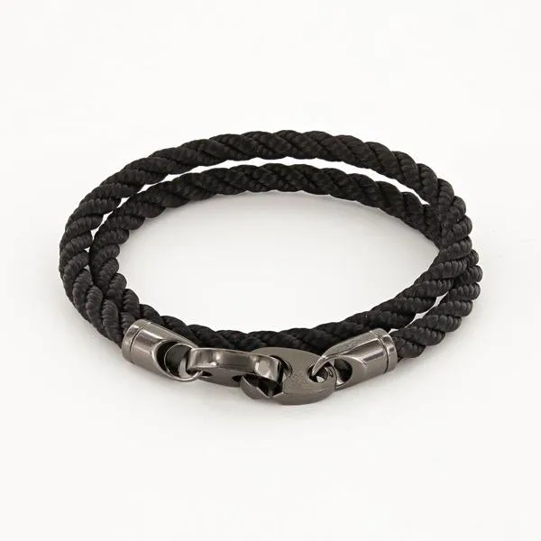 PLAYER DOUBLE WRAP SATIN BRACELET