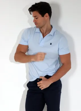 Polo Classic Celeste Hombre