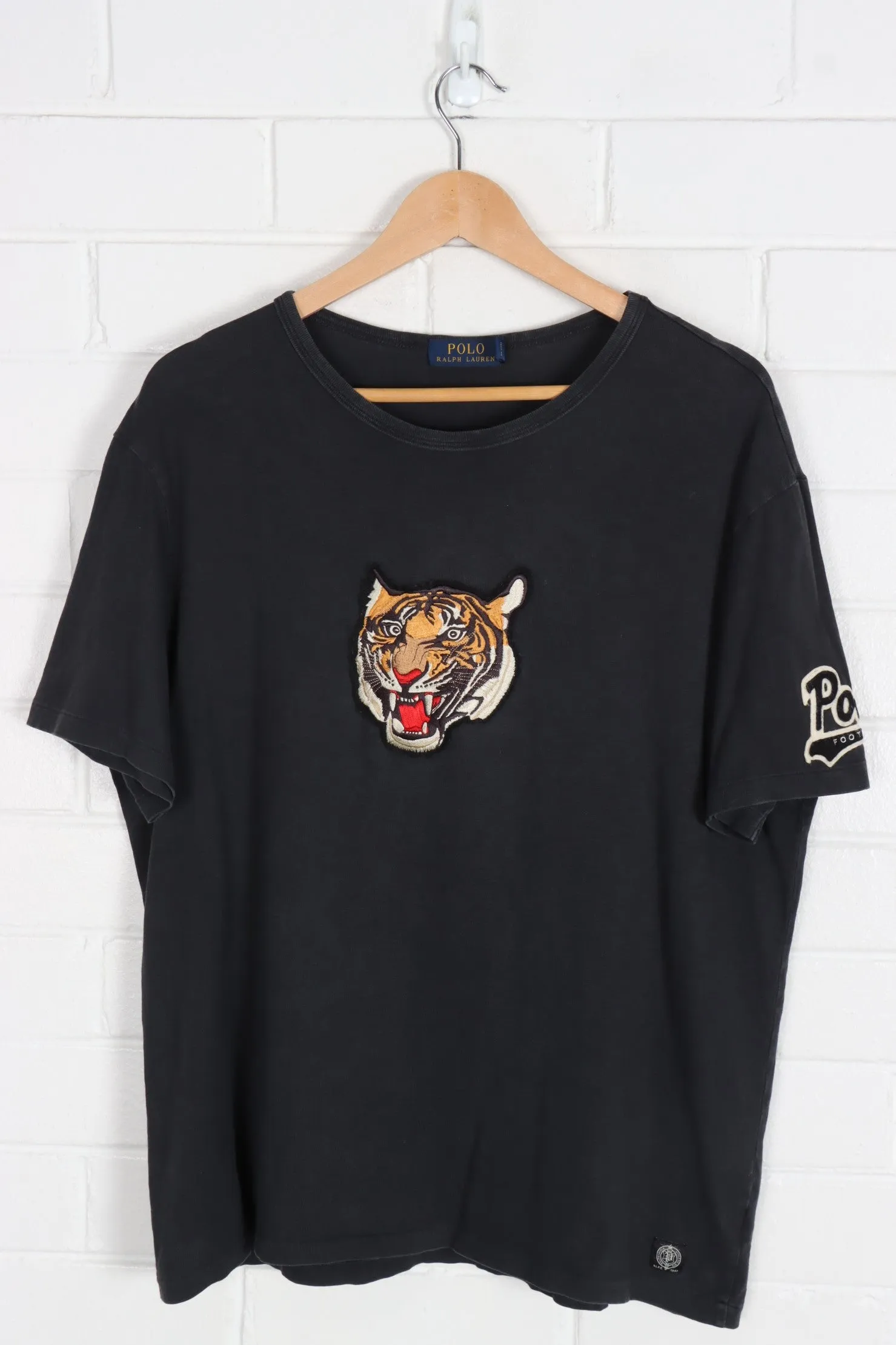 POLO RALPH LAUREN Embroidered Single Stitch Tiger Tee (XL)