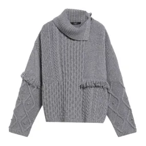 PULL FAITI Donna Grigio Medio