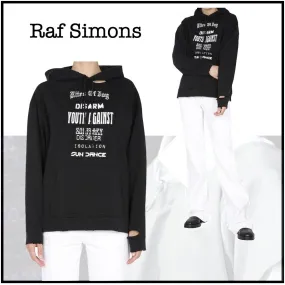 RAF SIMONS  |Street Style Long Sleeves Cotton Hoodies & Sweatshirts