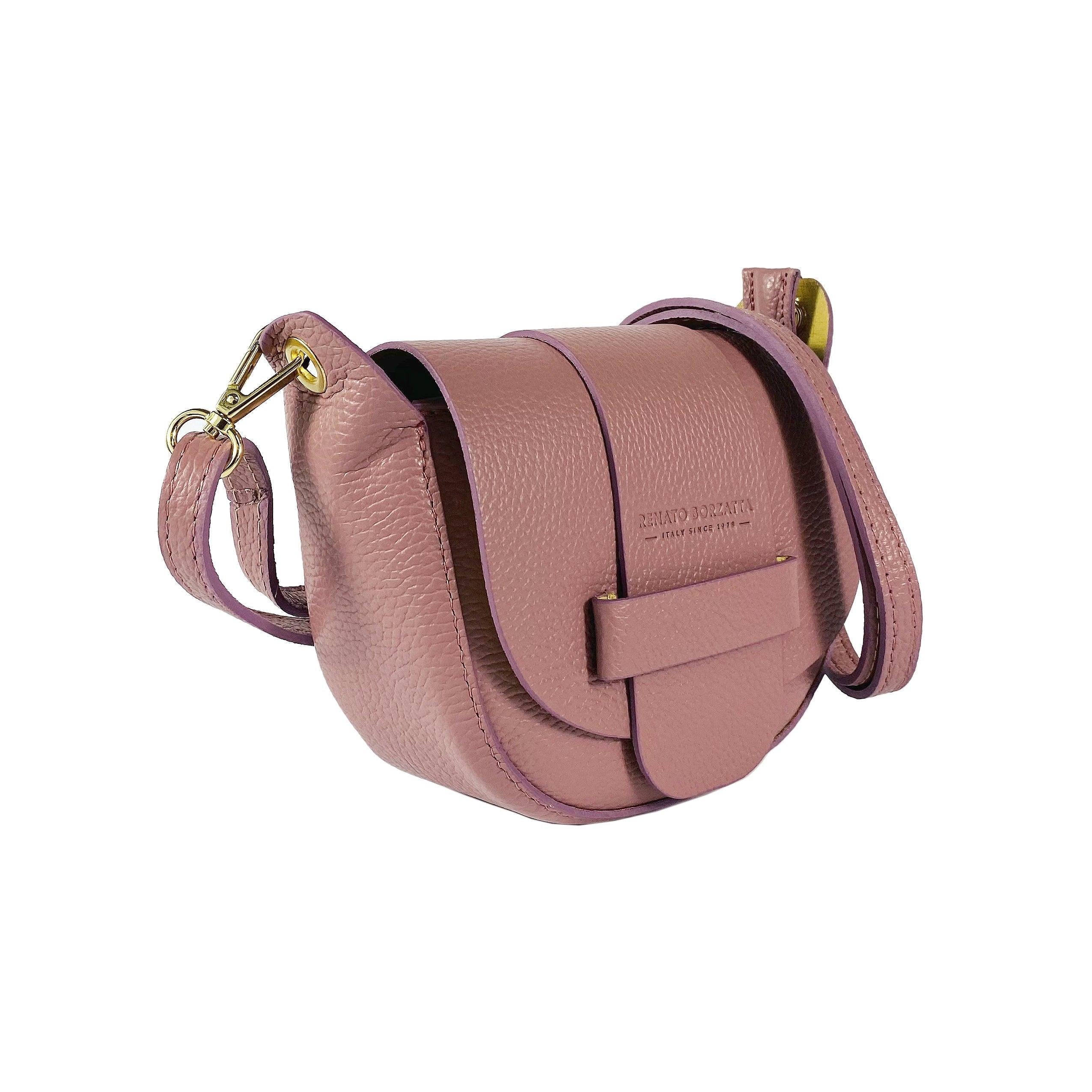 RB1010AZ | Women's Shoulder Bag in Genuine Leather | 21 x 17 x 8 cm