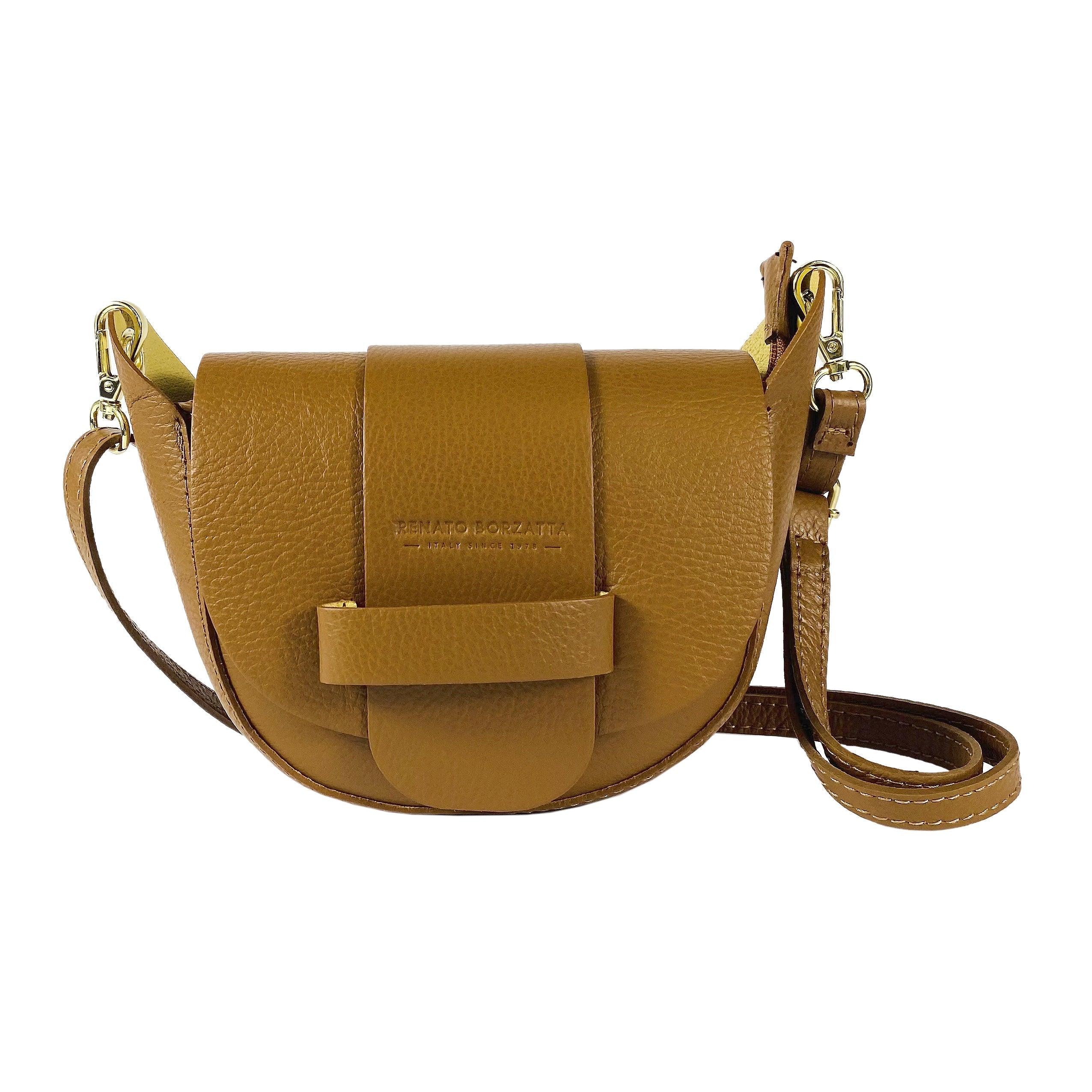 RB1010S | Women's Shoulder Bag in Genuine Leather | 21 x 17 x 8 cm