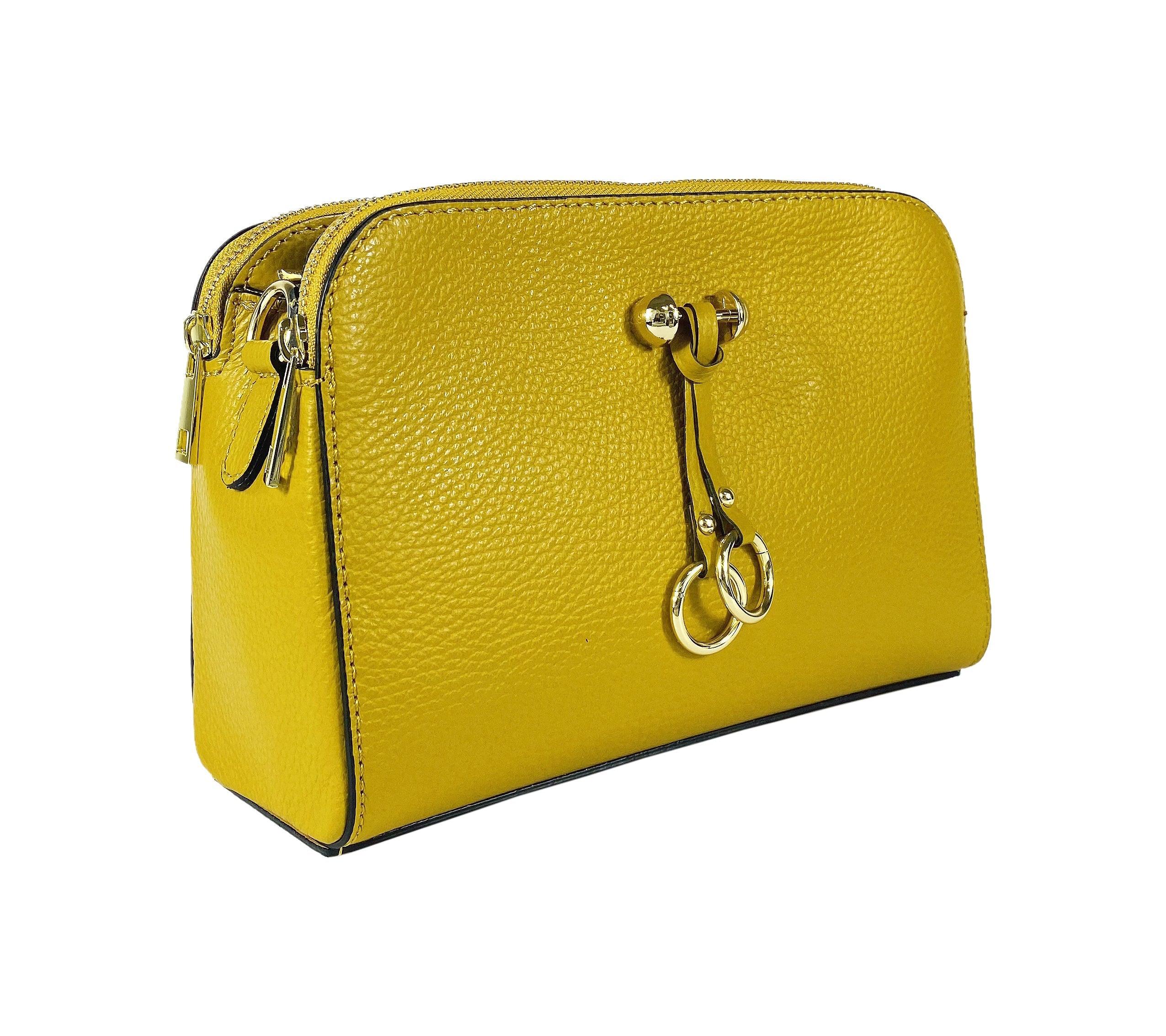 RB1011AR | Women's Shoulder Bag in Genuine Leather | 25 x 17 x 10 cm