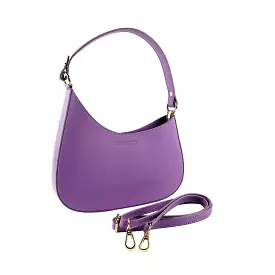 RB1013CI | Borsa Donna a spalla e Tracolla removibili in Vera Pelle Made in Italy. Attacchi con moschettoni in metallo Oro Lucid