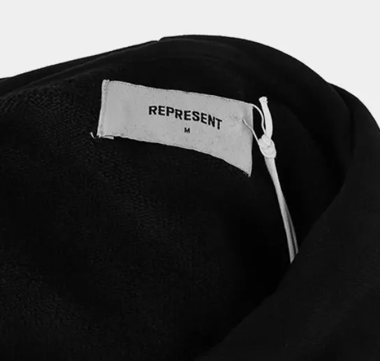 REPRESENT  |Street Style Plain Cotton Hoodies