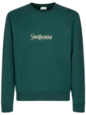 Saint Laurent   Logo cotton sweater 