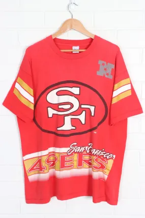 San Francisco 49ers 1994 Single Stitch All Over Tee USA Made (XL)