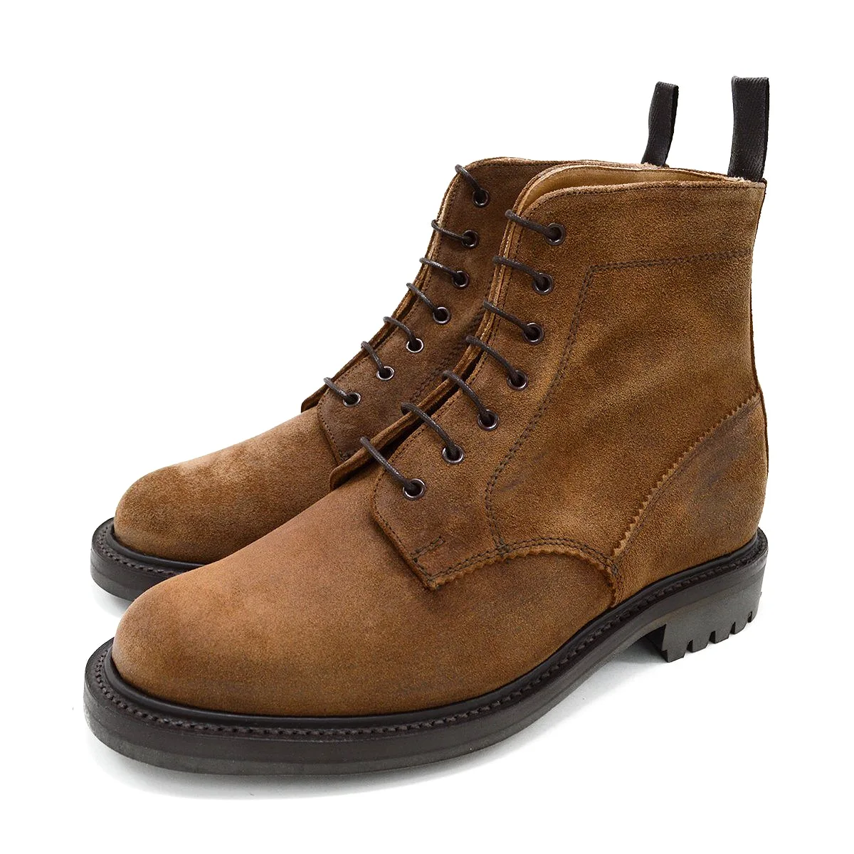 Sanders Kelso- Snuff Waxy Suede Derby Boot