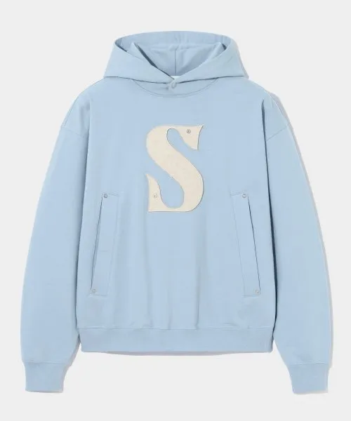 SATUR  |Unisex Street Style Plain Cotton Logo Hoodies