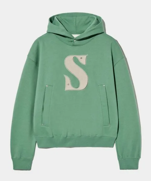 SATUR  |Unisex Street Style Plain Cotton Logo Hoodies