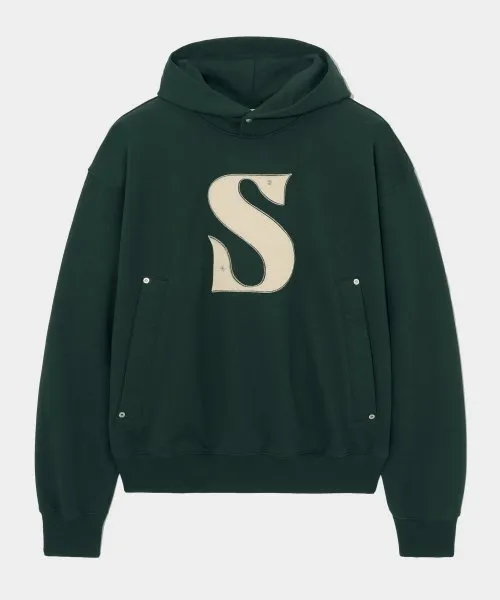 SATUR  |Unisex Street Style Plain Cotton Logo Hoodies