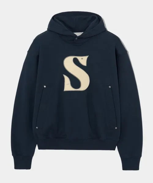 SATUR  |Unisex Street Style Plain Cotton Logo Hoodies