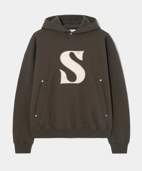 SATUR  |Unisex Street Style Plain Cotton Logo Hoodies