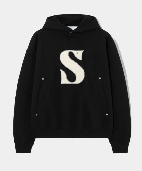 SATUR  |Unisex Street Style Plain Cotton Logo Hoodies