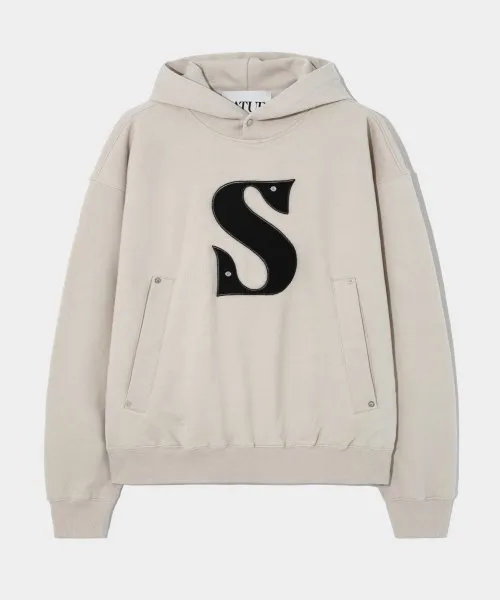 SATUR  |Unisex Street Style Plain Cotton Logo Hoodies