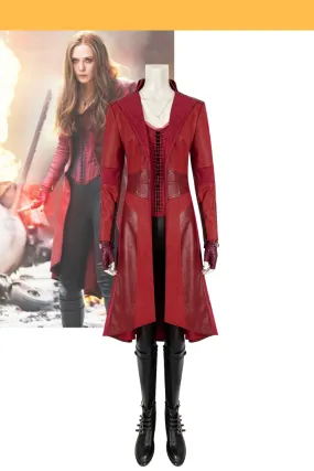 Scarlet Witch The Civil War Bright Red Cosplay Costume