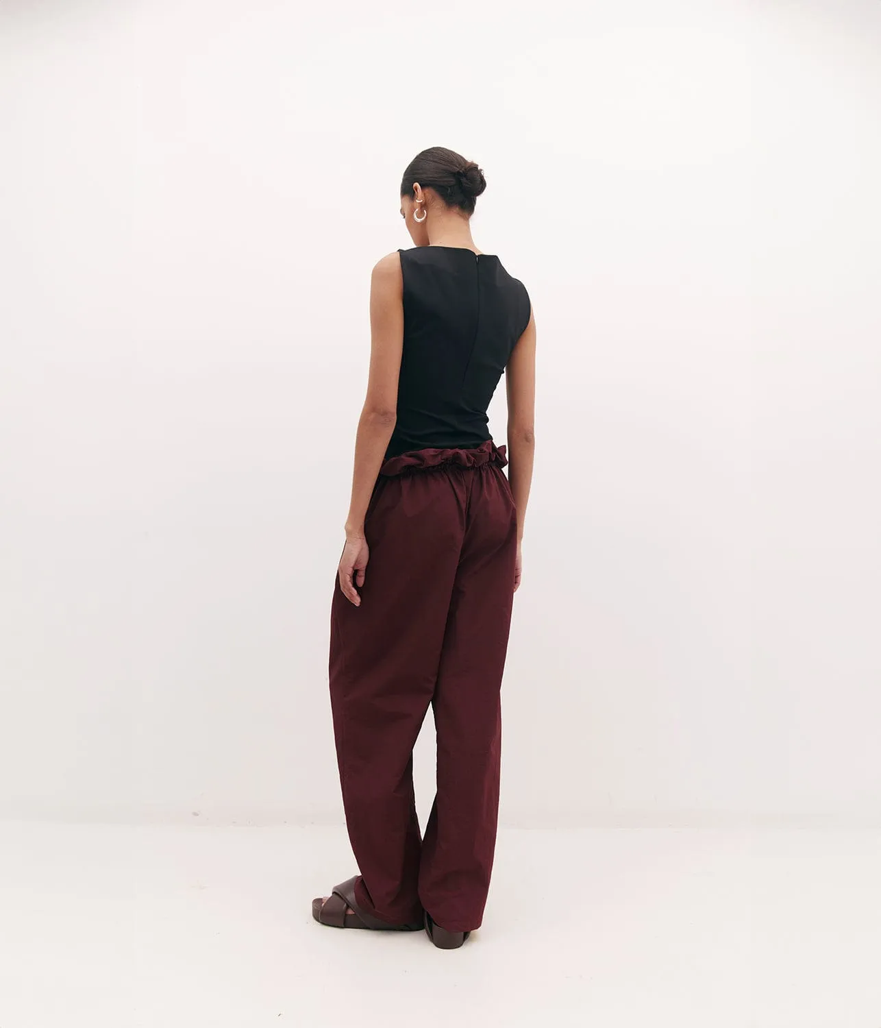 SHERMAN TROUSER- ROSSO