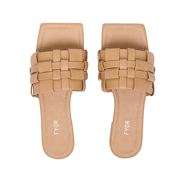 Square Toe Weaved Flat Sandal BDV 060