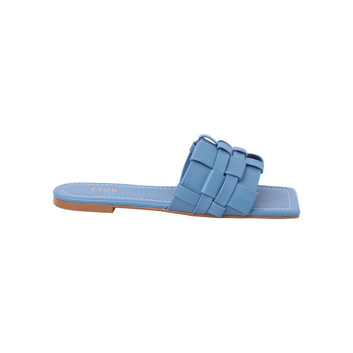 Square Toe Weaved Flat Sandal BDV 060