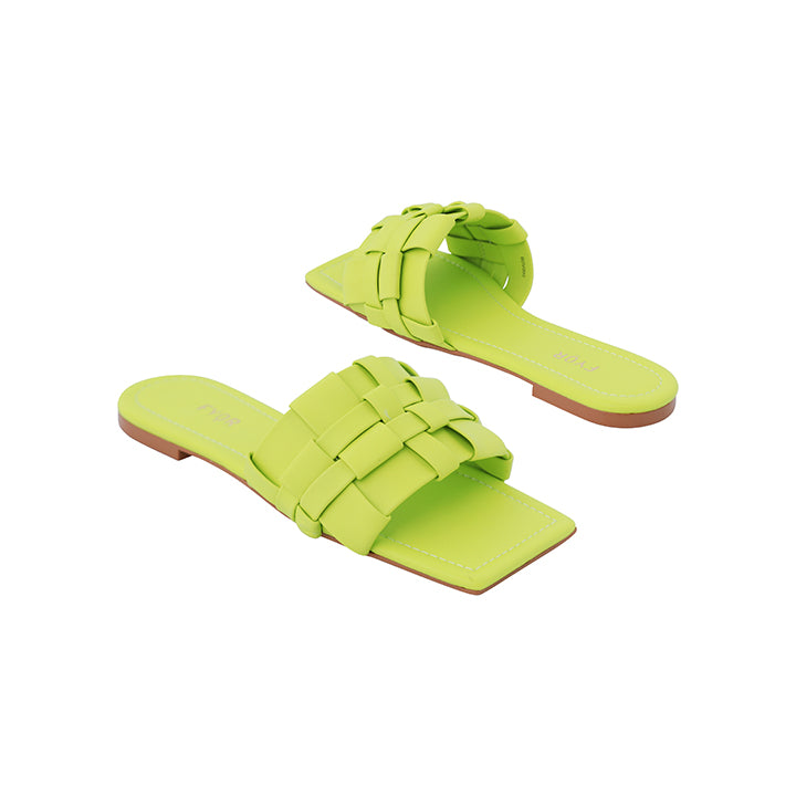 Square Toe Weaved Flat Sandal BDV 060