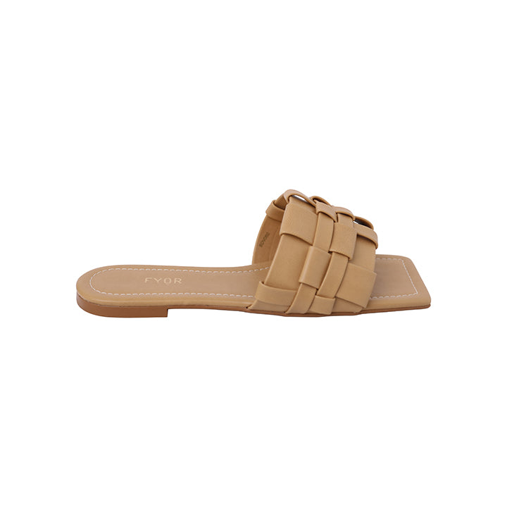 Square Toe Weaved Flat Sandal BDV 060