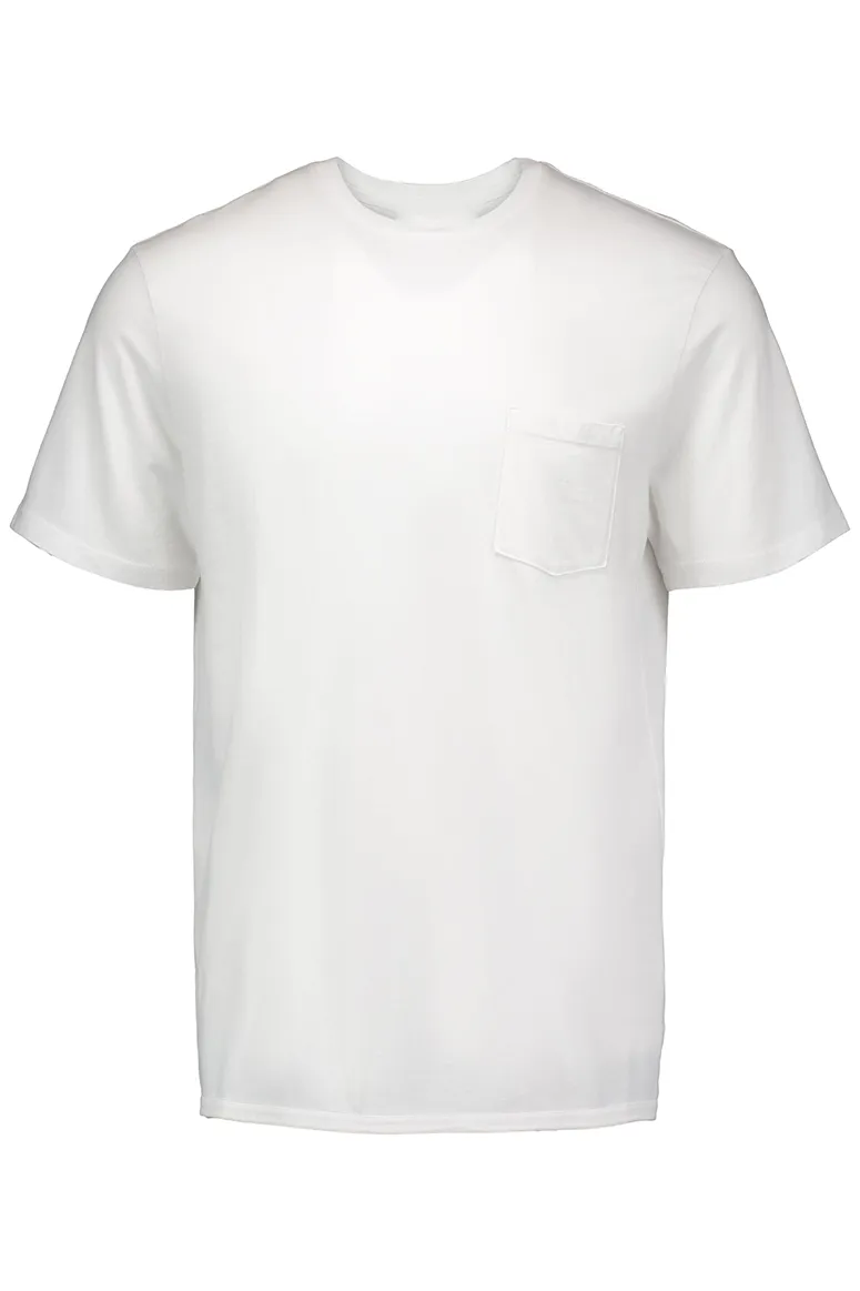 Sunni Spencer - Classic Crew Neck Pocket Tee - White