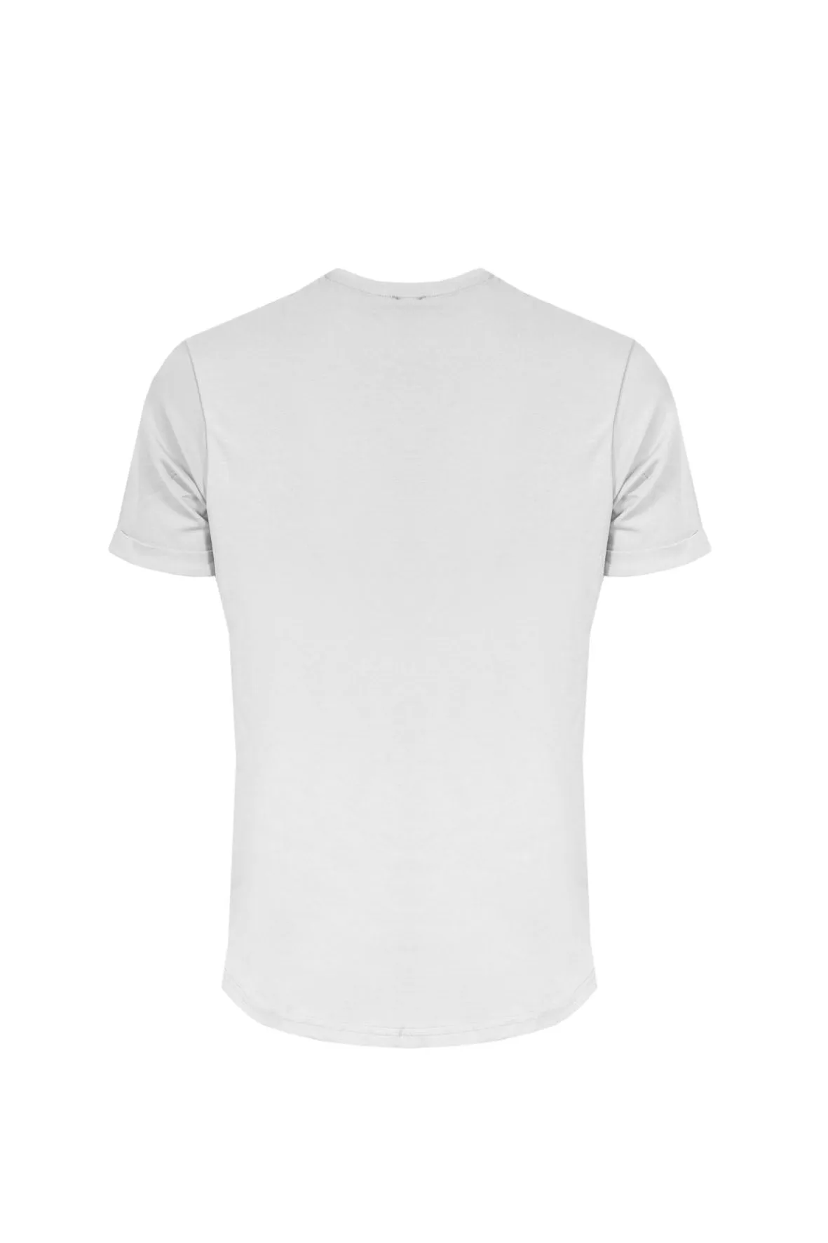 T-Shirt Giro Collo Doppio Tessuto con taschino