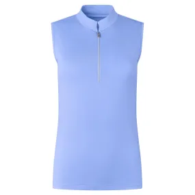 Tail Zee Ladies Sleeveless Golf Polo Shirt Seaview Blue