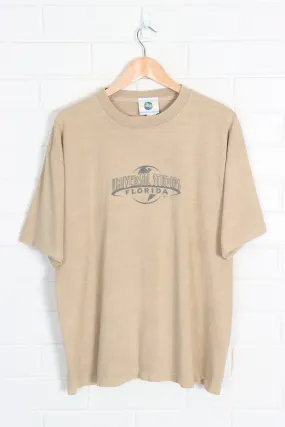 Universal Studios Florida USA Made Single Stitch Tan Tee USA Made (XL)