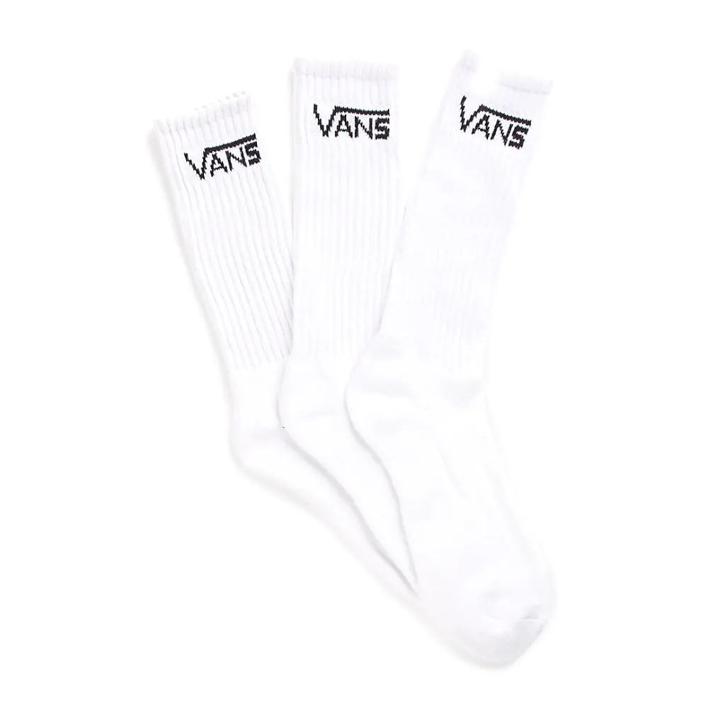 Vans Classic Crew 3 Pack Socks White