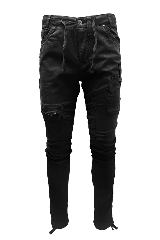 Vialli Vj23C001 Mens Ranger Cargo Pants Black