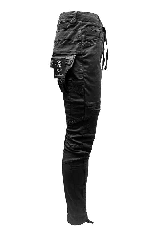 Vialli Vj23C001 Mens Ranger Cargo Pants Black